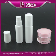 SRS free sample plastic cosmetic 5ml 10ml travel bottle kit